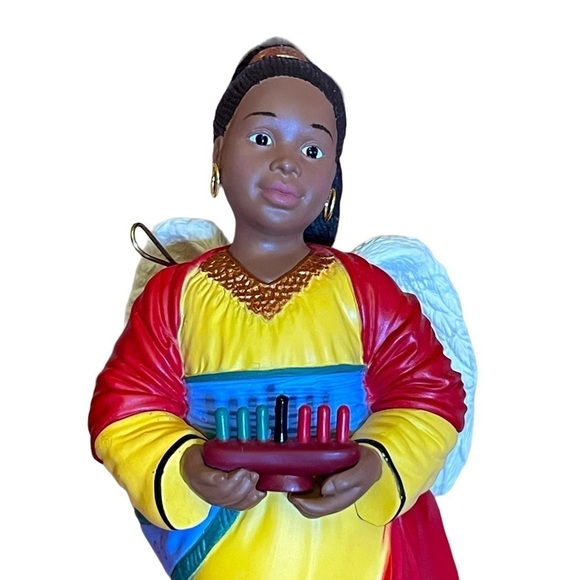 1996 CELEBRATION OF ANGELS Kwanzaa Hallmark Ornament Collectible #2/4 SIGNED - Picture 6 of 9